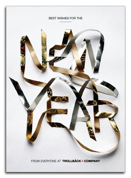 Inspiration Typographie, Graphisches Design, Typography Love, Cool Typography, 3d Typography, New Year Card, Typography Inspiration, Type Design, 로고 디자인