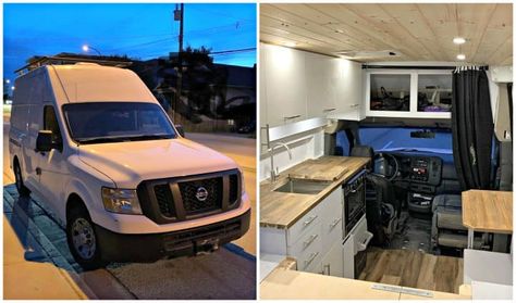 How Much Does a Nissan NV High Roof Conversion Cost? Nissan Vans, Cargo Vans, Nissan Nv, Build A Camper Van, Build A Camper, Van Conversions, Van Life Diy, Rv Ideas, Camper Van Conversion