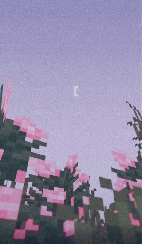 #minecraft #aesthetic #minecraftaesthetic Aesthetic Minecraft, Minecraft Aesthetic, Moon Flowers, Minecraft, Moon, Google Search, Flowers, Pink, Kawaii