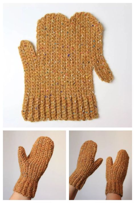 Crochet Kingdom, Crochet Mitts, Crochet Mittens Free Pattern, Crochet Mittens Pattern, Crochet Gloves Pattern, Confection Au Crochet, Crochet Fingerless Gloves, Crochet Mittens, Crochet Socks