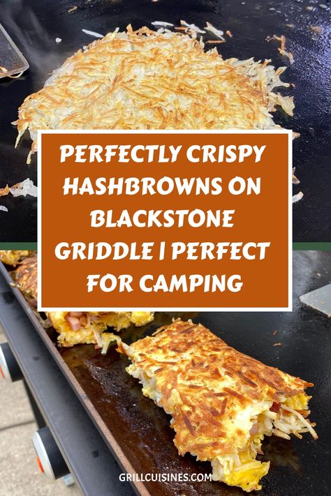 Make the crispiest Blackstone Hash Browns ever with this simple recipe! You can make these hashbrowns fresh or frozen for a quick and easy Blackstone breakfast. This recipe is perfect for camping or a crowd. You can make hashbrown scramble, omelet, or even casserole on your flat top grill #blackstonebreakfast#griddlebreakfast#blackstonecampingrecipes Blackstone Thanksgiving, Blackstone Hashbrowns, Hashbrown Scramble, Potatoes On Blackstone Griddle, Loco Griddle, Easy Hashbrown Recipes, Blackstone Breakfast, Blackstone Cooking, Griddle Cooking Recipes