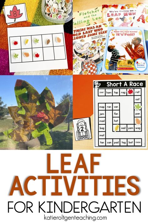 Teaching about leaves is so fun because they create an incredible hands-on learning experience! Students can find leaves, feel them, and even learn with them. There are so many possibilities for hands-on, tactile learning with leaves. Check out these low-prep, five leaf activities that will bring the fun of fall into your pre-k, kindergarten, or 1st grade classroom! Leaf Literacy Activities, The Leaf Thief, Leaf Activities, Free Math Centers, Kindergarten Vocabulary, 1st Grade Classroom, Ten Frame Activities, Free Kindergarten Printables, Tactile Learning