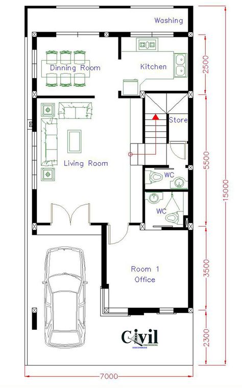 30x50 House Plans, Budget House Plans, 30x40 House Plans, Duplex Floor Plans, House Plans Ideas, 2bhk House Plan, Bungalow Floor Plans, Affordable House Plans, Modern Bungalow House