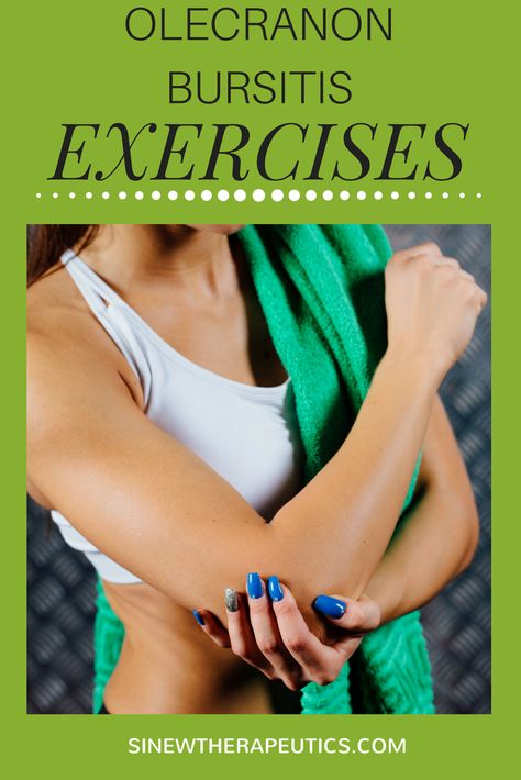 Build elbow flexibility with these strengthening exercises. Learn more about Olecranon Bursitis at SinewTherapeutics.com Ulnar Nerve Exercises, Wrist Strengthening, Tennis Elbow Exercises, Nerve Exercises, Elbow Exercises, Cubital Tunnel Syndrome, Elbow Pain Relief, An Workout, Ulnar Nerve