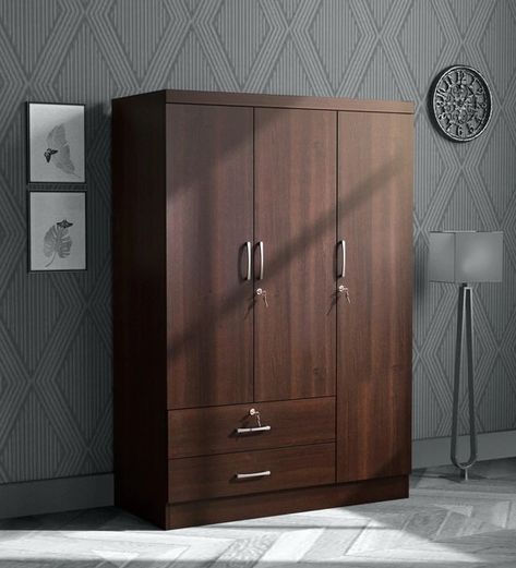 Three Door Closet, 3 Door Wardrobe Design, Wardrobe Inside Design, Latest Cupboard Designs, Wooden Cupboard Design, Wooden Almirah, Three Door Wardrobe, Wooden Wardrobe Design, Wardrobe Design Modern