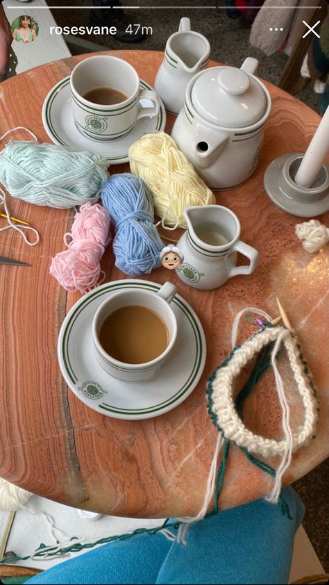 Cozy Knitting Aesthetic, Hibernation Era, 2024 Manifesting, Feminine Urge, Crochet Business, Small Studio, New Hobbies, Senior Year, Artist Artwork