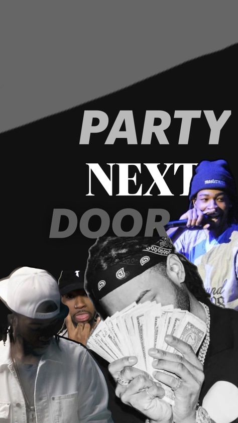 the grey thing doesnt go over the party once u download it thas mb Partynextdoor Wallpaper, Party Next Door, The Grey, Next Door, Money, Iphone, Grey