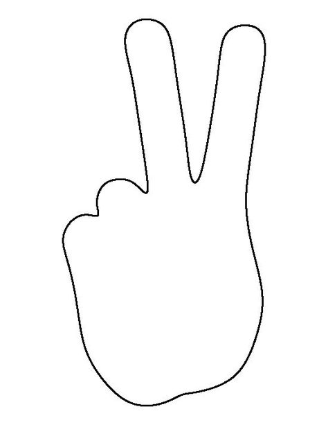 Peace Sign Template Free Printable, Peace Sign Outline, Peace Sign Template, Peace Crafts For Kids, Hand Template, Peace Crafts, Printable Outline, Coloring Crafts, Hand Pattern