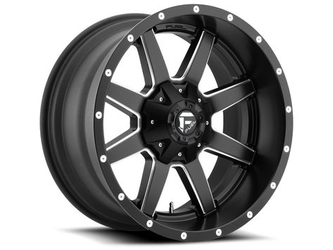 2004-2017 F150 Fuel Maverick 20x9" D538 Wheel (6x135mm/20mm Offset) Milled Black Off Road Wheels, 20 Wheels, Fuel Wheels, Yantai, Black Wheels, Bolt Pattern, Wheels And Tires, Wheel Rims, Alloy Wheel