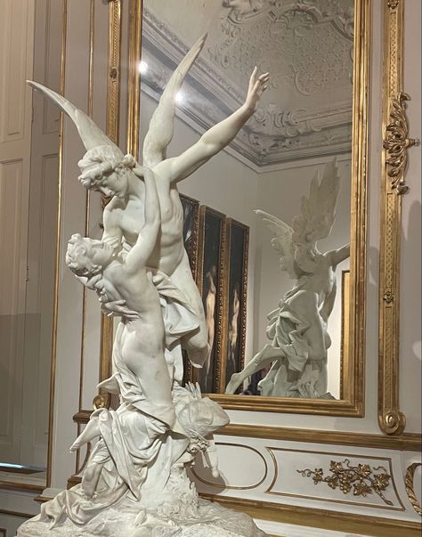 Cupid And Psyche Aesthetic, Greek Love Statues, Statues In Love, Heavenly Bodies Aesthetic, Cupid And Psyche Art, Eros And Psyche Statue, Cupid And Psyche Statue, Psyche Aesthetic, Romantic Statues