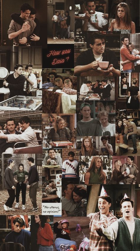 Friends Iphone Wallpaper Tv Show, Friends Collage Wallpaper, Friends Tv Series Wallpapers, Friends Collage Aesthetic, Friends Tv Show Wallpaper, Friends Wallpaper Iphone, Serial Friends, Monica Chandler, Friends Collage