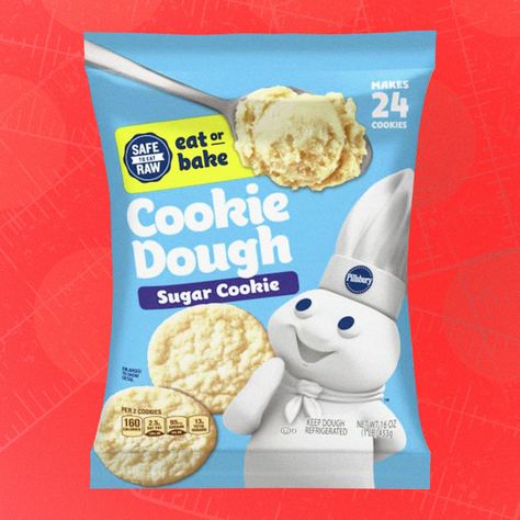 5 Best Store-Bought Sugar Cookie Doughs, Ranked Christmas Cookie Dough, Pillsbury Sugar Cookie Dough, Pillsbury Sugar Cookies, Dough Ideas, Pillsbury Dough, Holiday Sugar Cookies, Popular Cookies, Nestle Toll House, Raw Cookie Dough