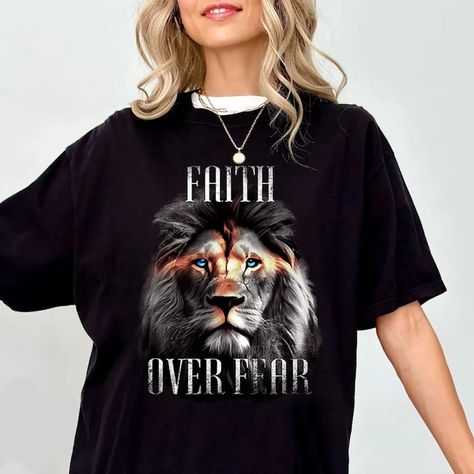 Faith Over Fear Chirstian T-Shirt Check more at https://lowpricetee.com/product/faith-over-fear-chirstian-t-shirt/ Faith Over Fear, T Shirt, How To Wear