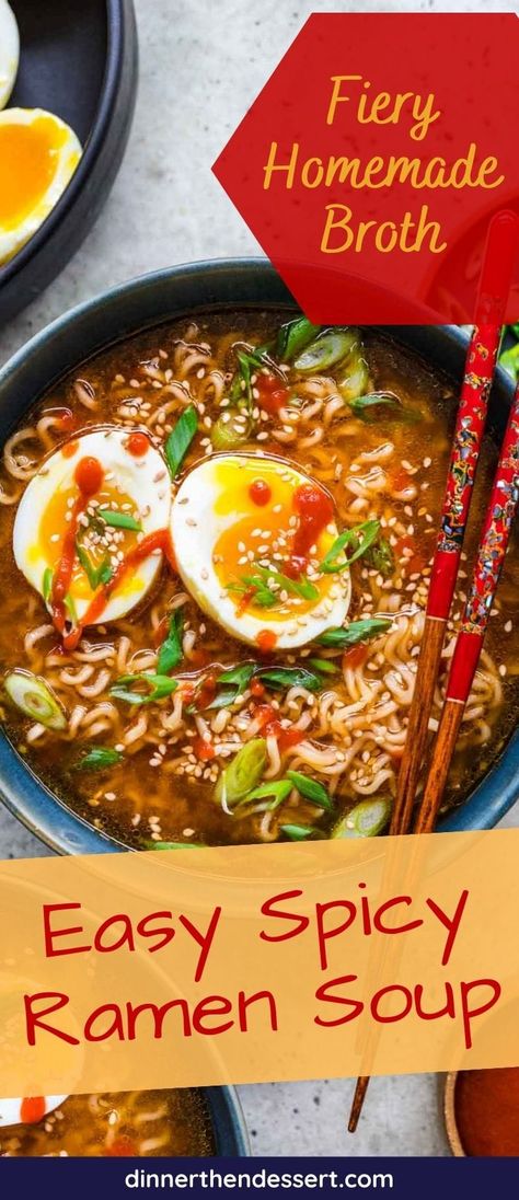 Easy Spicy Ramen, Spicy Ramen Soup, Healthy Ramen Noodle Recipes, Spicy Ramen Noodle Recipes, Spicy Ramen Recipe, Beef Ramen Noodle Recipes, Top Ramen Recipes, Chicken Ramen Noodle Recipes, Ramen Noodle Recipes Soup