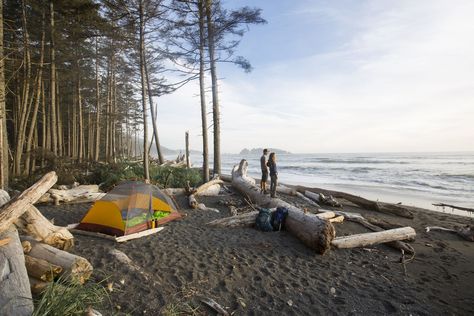 The best beaches in Washington State include developed spots like Ocean Shores and Seabrook, as well as wilder Ruby Beach. Best Campgrounds, Backcountry Camping, Crater Lake National Park, Mountain Lakes, Camping Destinations, Ocean Shores, San Juan Islands, North Cascades, Camping Spots