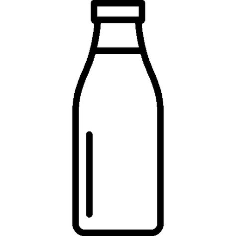 Rose Outline Drawing, Bottle Shapes, Bottle Icon, Outline Pictures, Bottle Drawing, Glass Milk Bottles, Wood Joints, Simple Aesthetic, Bible Crafts