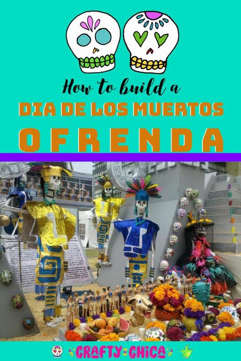 How to Make a Day of the Dead Ofrenda - The Crafty Chica Day Of The Dead Ofrenda, Small Kids Room, Mexican Crafts, Heritage Crafts, Paper Banners, Religious Symbols, Craft Day, Teaching Spanish, Holiday Inspiration