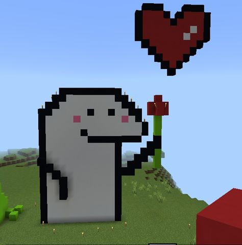 Minecraft Building Ideas For Boyfriend, Minecraft World For Boyfriend, Minecraft Romantic Ideas, Minecraft Heart Build, Cute Things To Build In Minecraft, Minecraft Love, Minecraft Heart, Casa Minecraft, Love Minecraft