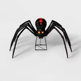 Outdoor Halloween Decorations : Page 4 : Target Spider Lights, Animated Spider, Large Spiders, Spider Light, Spider Halloween, Halloween Yard Decorations, Vintage Halloween Decorations, Front Lawn, Halloween Vibes