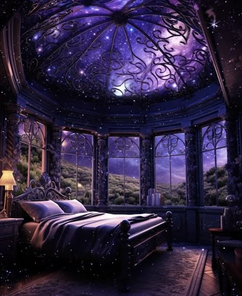 Whimsical Gothic Decor Bedroom, Fantasy Castle Bedroom, Design Bedroom Aesthetic, Green Bedroom Aesthetic, Bedroom Castle, Magical Bedroom, Bedroom Transformation, Lake House Bedroom, Castle Bedroom