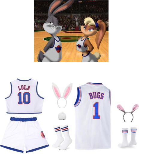 Lola And Bugs Bunny Couple Costume, Bugs Bunny Couple Costume, Lola Bunny And Bugs Bunny Costume, Bugs Bunny And Lola Costume, Tom And Jerry Halloween Costumes, Bugs And Lola Costume, Lola Bunny And Bugs Bunny, Lola Bunny Halloween, 2 People Halloween Costumes