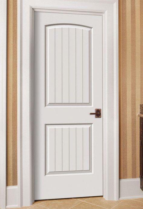 $211 JELD-WEN 30 “x 80” Santa Fe White Painted Left-Hand Smooth Solid Core Molded Composite MDF Single Prehung Interior Door Wood Door Frame White Door, Closet Turned Into Reading Nook, 5 Panel Interior Door Traditional, Five Panel Interior Door, White Flat Panel Door, Santa Fe Doors Interior, White 4 Panel Door, Hall Room Design, White Interior Door