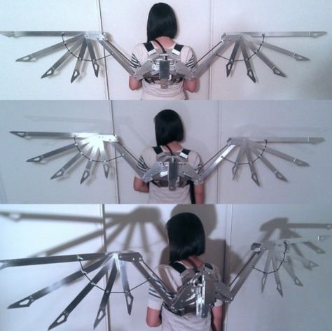 Mechanical Wings, Wings Backpack, Angel Aesthetic, The Villain, Cyberpunk, Art Reference, Concept Art, Character Design, Angel