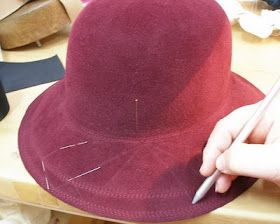 Julie Fleming Melbourne: How to Make a Hat with Stitch Detail Millinery Diy, Make A Hat, Mermaid Hat, Hat Diy, Wet Felting Projects, Hat Blocks, Hat Patterns To Sew, Hat Tutorial, Childrens Hats