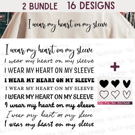 I Wear My Heart On My Sleeve Svg, Sleeve Svg, Heart On My Sleeve, Mom Life Svg, Svg Heart, Mama Svg, Heart Svg, Cover Image, Mama Shirts