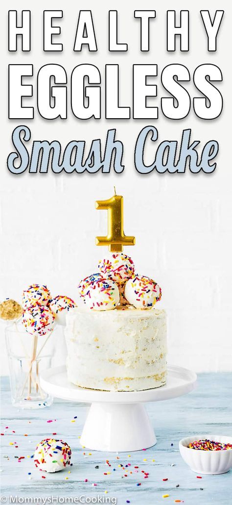 Fluffy Eggless Cake, No Egg Birthday Cake, Blw Recipes Egg Free, Wheat And Egg Free Recipes, Smash Cake Without Eggs, Dairy And Egg Free Birthday Cake, Quarter Cake For 3 Months Birthday, Smash Cake No Egg, Dairy And Egg Free Smash Cake