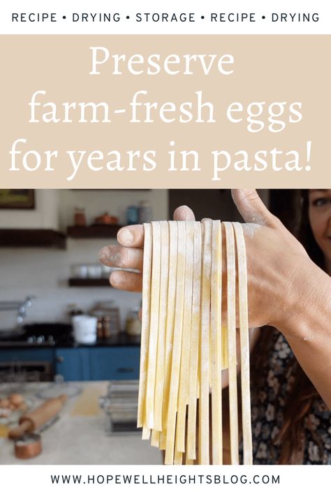 How to Store Homemade Egg Noodles - Recipe + Video Tutorial Drying Egg Noodles, How To Dry Homemade Noodles, Dry Egg Noodle Recipes, Storing Fresh Pasta, How To Make Egg Noodles From Scratch, How To Dry Pasta, How To Make Egg Noodles, How To Store Fresh Pasta, How To Dry Pasta Homemade