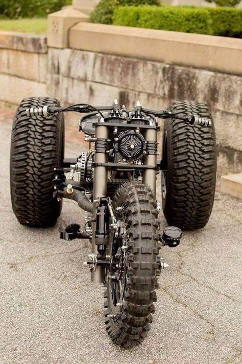 37 Awesome Images To Escape With - Wow Gallery Custom Trikes, Мотоциклы Cafe Racers, Big Wheels, Drift Trike, Rat Bike, Trike Motorcycle, Chopper Motorcycle, Bobber Motorcycle, Rc Auto