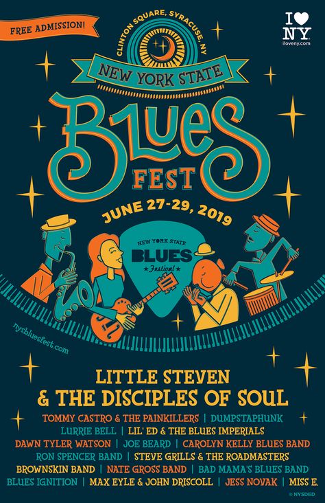 2019 Festival Lineup Announced – NYS Blues Festival Cochella Design Poster, Band Festival Poster, College Cultural Fest Posters, Concert Lineup Poster, Blues Festival Poster, Music Festival Lineup Poster, Street Style Poster Design, Music Festival Branding Design, Festival Posters Design