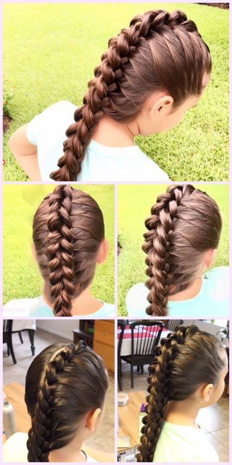 Hairstyle Diy, Dragon Braid, Hair Braid Diy, Face Shape Hairstyles, Long Box Braids, French Braid Hairstyles, Braid Hairstyle, Diy Braids, Hair Braid Videos