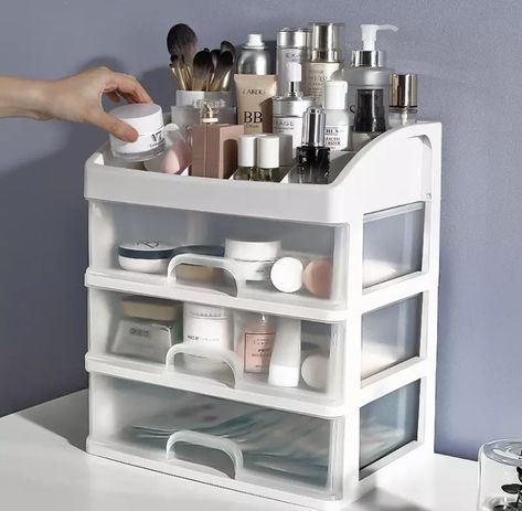 Drawers Plastic, Organizer Drawers, Rangement Makeup, Jewelry Container, Make Up Case, Makeup Drawer Organization, Makeup Drawer, Makeup Brush Holder, Drawer Design