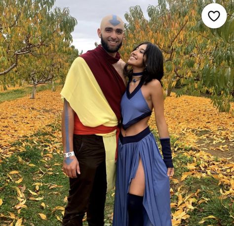 Avatar The Last Airbender Couples Costumes, Sokka And Yue Costume, Katara And Ang Avatar Costume, Sokka And Suki Costume, Avatar The Last Airbender Couple Costume, Avatar And Katara Costume, Katara And Zuko Halloween Costume, Avatar The Last Airbender Halloween Costumes, Zuko And Katara Costume