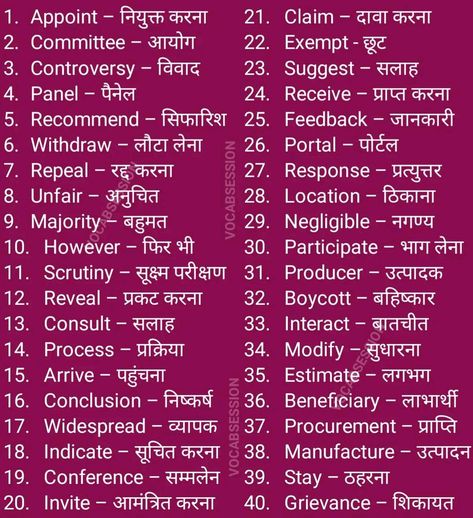 List of 40 English Words with Hindi meaning English Spelling Words, New Words With Meaning, Daily Vocabulary Words, English Vocabulary List, Basic English Grammar Book, English Word Meaning, English Pronunciation Learning, English Transition Words, English Spelling