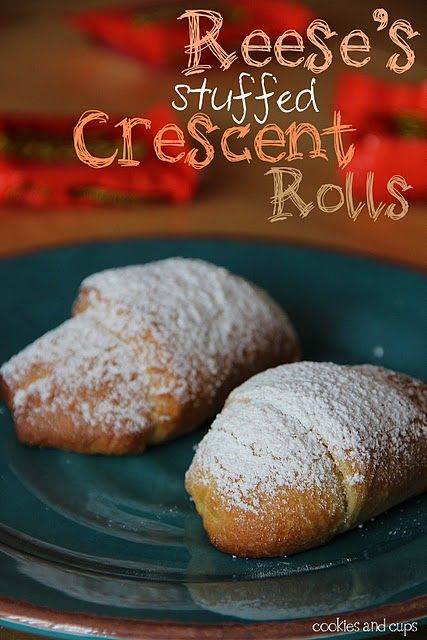 Breakfast??? Stuffed Crescent Rolls, Reese's Peanut Butter Cup, Crescent Roll Recipes, Crescent Roll, Peanut Butter Cup, S'mores, Eat Dessert First, Crescent Rolls, Yummy Sweets