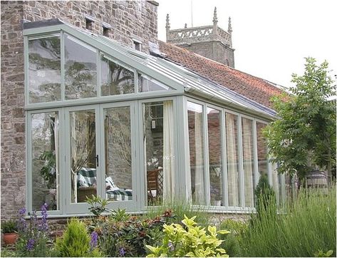 Greenhouse Attached To House, What Is A Conservatory, Lean To Conservatory, Orangery Extension, Curved Pergola, Conservatory Ideas, Conservatory Kitchen, Conservatory Greenhouse, Garden Room Extensions