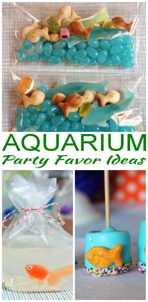 10 Aquarium party favors! Find amazing Aquarium party favors for girls and boys. Find goodie bag ideas, toys, candy and more. Cool ideas for birthday parties, classroom parties and more. Treat bags and favors all kids will love to take home. Find the best Aquarium party favors now! Under The Sea Loot Bag Ideas, Ocean Theme Birthday Party Favors, Ocean Theme Party Favors Goodie Bags, Aquarium Birthday Party Favors, Ocean Theme Favors, Under The Sea Goodie Bags Ideas, Ocean Birthday Party Favors, Aquarium Party Ideas, Fish Party Ideas