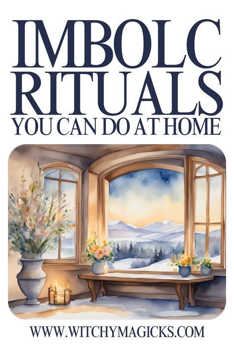 Celebrate Imbolc with meaningful rituals in the comfort of your own home! From candle lighting to honor the returning light to simple altar setups and nature blessings, these easy-to-follow Imbolc rituals connect you with the season’s energy of renewal and purification. Perfect for welcoming spring’s early stirrings and embracing Brigid’s sacred time.  #ImbolcRituals #HomeWitchcraft #WheelOfTheYear #BrigidBlessings #SpringRenewal #WitchyTips #PaganTraditions #CandleMagick #Imbolc #WitchyMagicks Crystals For Imbolc, Imbolc Decorations Diy, Brigid Altar, Imbolc Decorations, Imbolc Rituals, Imbolc Crafts, Imbolc Blessings, Simple Altar, Celebrate Imbolc