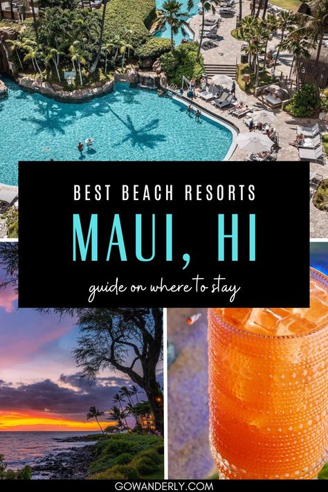 A comprehensive overview of the 15 finest beachfront hotels in Maui, featuring a variety of options to suit different tastes and budgets for an unforgettable Hawaiian holiday. Best Hotels In Hawaii, Hawaii Bucket List, Maui Travel Guide, Maui Hotels, Maui Hawaii Vacation, Maui Resorts, Maui Beach, Hawaii Hotels, Maui Travel