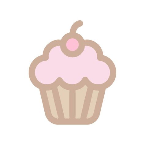 Cupcake Icon, Ipad Icons, Cute Backgrounds For Iphone, Cupcake Drawing, Bond Paper Design, Goofy Drawing, Themes App, Cute App, Gacha Edit