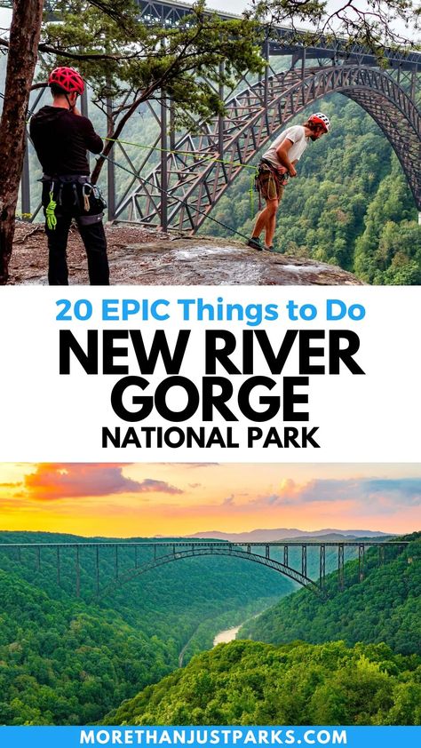 New River Gorge Hikes, West Virginia National Park, New River Gorge National Park With Kids, River Gorge West Virginia, New River Gorge West Virginia, Kentucky Hiking, Virginia National Parks, New River Gorge Bridge, West Virginia Vacation