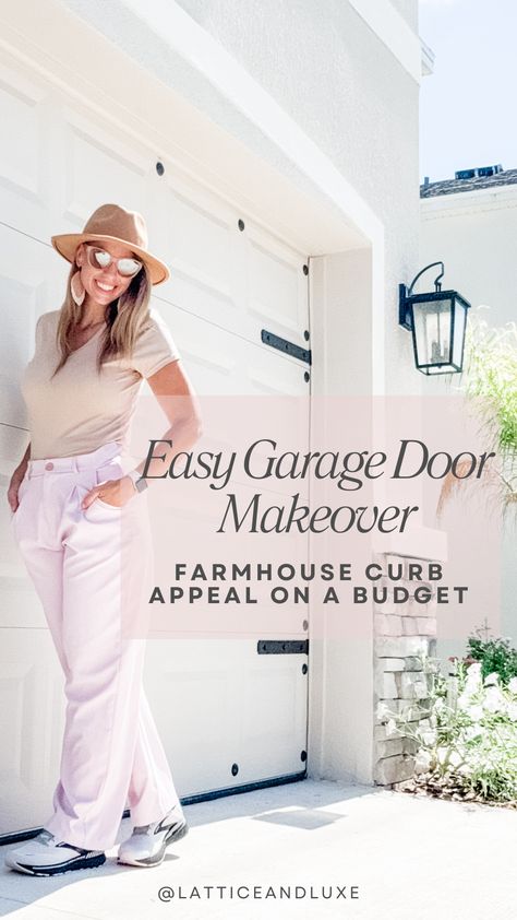 Transform your garage doors with this simple and affordable DIY hack! 🚪✨ These magnetic hinges and handles from Amazon add a touch of farmhouse and character to any garage. Elevate your curb appeal effortlessly with this easy upgrade. Perfect for anyone looking to enhance their home decor on a budget. #DIY #HomeImprovement #AmazonFinds #GarageDoorUpgrade #CurbAppeal #AffordableDecor #QuickDIY #MagneticHandles
Affiliate Links:
Faux Bolts: http://amzn.to/3yyY2Rd
Garage Handles: http://amzn.to/3yE1Twc Farmhouse Curb Appeal, Magnetic Garage Door Hardware, Garage Hardware, Black Garage Door, Curb Appeal On A Budget, Garage Door Handles, Garage Door Hardware, Garage Door Makeover, Rustic Hardware