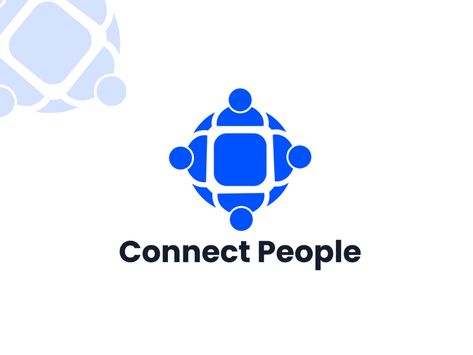 Connect People by Anamul Hossen | Logo & Branding Designer on Dribbble Global Logo Design Ideas, Cooperation Logo, People Logo Design, Maple Leaf Logo, Global Logo, App Development Design, Cycle Logo, Connect Logo, Ads Creative Advertising Ideas