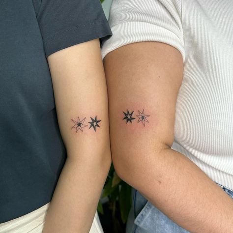 Inverted sister tattoos for @wildlingchild and @bellesmimic 🖤🤍🖤 Inverted Tattoo, Tattoo Friendship, Friendship Tattoo, Vancouver Tattoo, Friendship Tattoos, Sister Tattoos, Tattoo Inspo, Vancouver, Tattoos