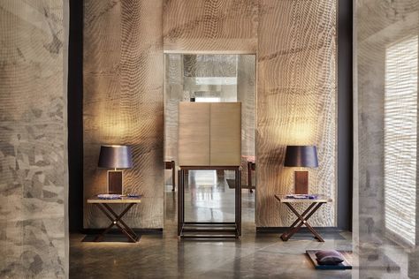 Armani Home, Armani Casa, Fendi Casa, Furniture Luxury, Architecture Inspiration, Milan Design, Beauty Design, Wall Treatments, Best Interior