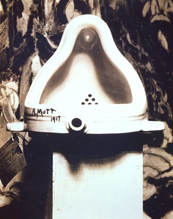 [p. 8] Alfred Stieglitz (American, 1864–1946). Fountain (photograph of assisted readymade by Marcel Duchamp). 1917. Gelatin silver print; 23.5 x 17.8 cm. Collection Jacqueline Matisse Monnier.  © 2010 Georgia O'Keeffe Museum/Artists Rights Society (ARS), New York. Found by: Prof. De Young Urinal Art, Marcel Duchamp Art, Women Artist, Avant Garde Artists, Marcel Duchamp, Alfred Stieglitz, Outdoors Tattoo, Definition Art, New York Art