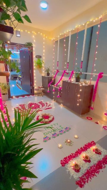 Home Entrance Decoration Diwali, Diwali Corridor Decoration, Diwali Desk Decor Ideas Office Cubicle, Balcony Decoration For Diwali, Diwali Decor With Flowers, Laxmi Poojan Diwali Decoration, Latest Diwali Decoration Ideas, Diwali Light Decorations At Home, Diwali Mandir Decoration Ideas At Home